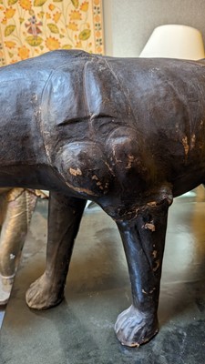 Lot 402 - A leather panther