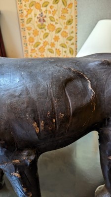 Lot 402 - A leather panther