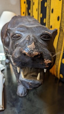 Lot 402 - A leather panther