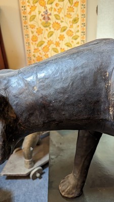 Lot 402 - A leather panther