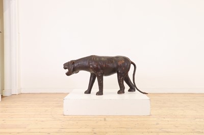 Lot 402 - A leather panther