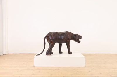 Lot 402 - A leather panther