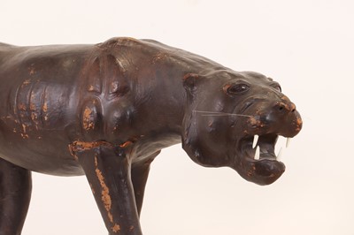 Lot 402 - A leather panther