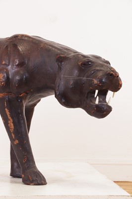 Lot 402 - A leather panther