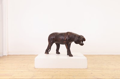 Lot 402 - A leather panther
