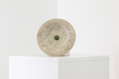 Lot 394 - A grand tour bronze and marble tazza
