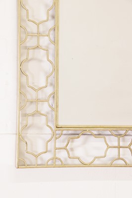 Lot 440 - A pair of modernist brass mirrors