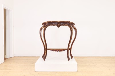 Lot 498 - A painted pine pier table