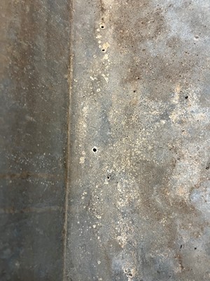 Lot 423 - A painted zinc bath