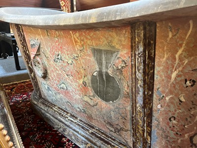 Lot 423 - A painted zinc bath