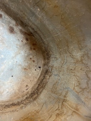 Lot 423 - A painted zinc bath