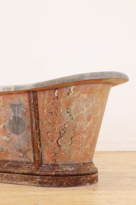 Lot 423 - A painted zinc bath