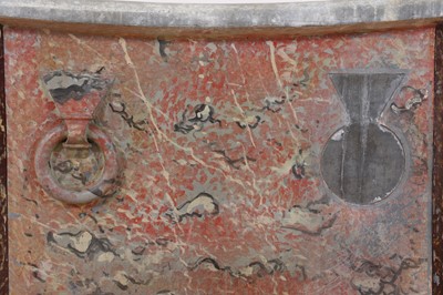 Lot 423 - A painted zinc bath