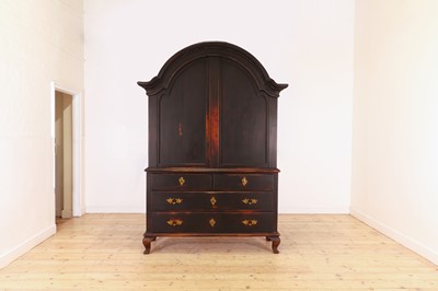 Lot 393 - A Gustavian pine cabinet