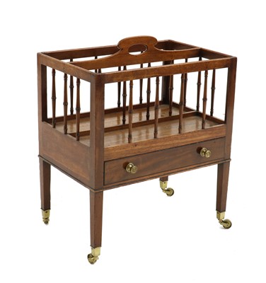 Lot 314 - A George III mahogany canterbury