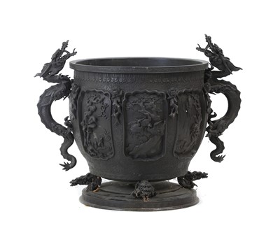 Lot 55 - A large Japanese bronze koro