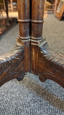 Lot 305 - A William IV rosewood wine table by Charles Hindley & Sons