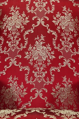 Lot 170 - A George I-style wingback armchair