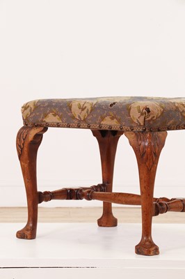 Lot 325 - A George I-style walnut stool