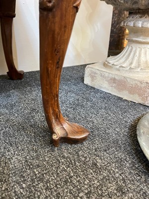 Lot 325 - A George I-style walnut stool