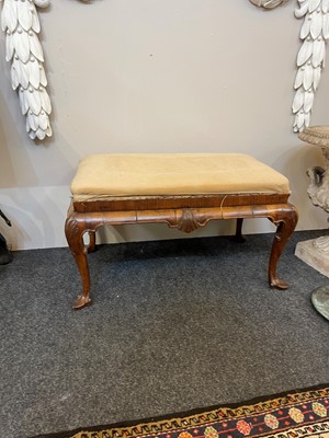 Lot 325 - A George I-style walnut stool