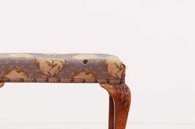 Lot 325 - A George I-style walnut stool