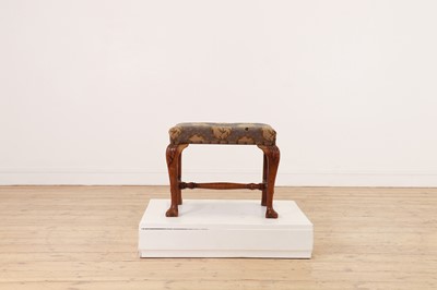 Lot 325 - A George I-style walnut stool