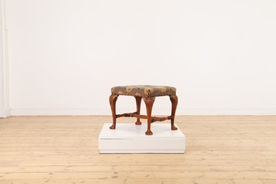 Lot 325 - A George I-style walnut stool