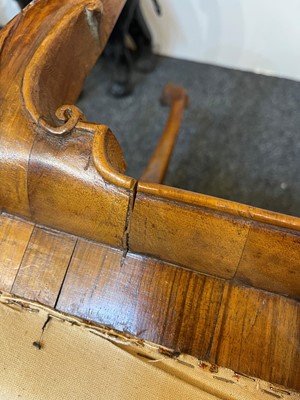 Lot 325 - A George I-style walnut stool