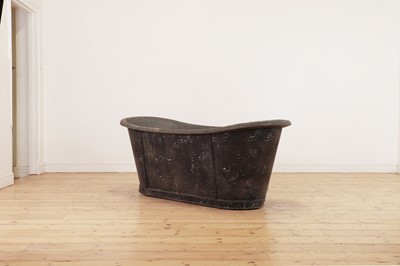 Lot 81 - A painted zinc bath by Allez Frères of Paris