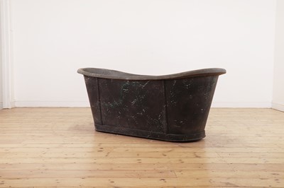 Lot 81 - A painted zinc bath by Allez Frères of Paris