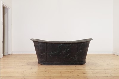 Lot 81 - A painted zinc bath by Allez Frères of Paris