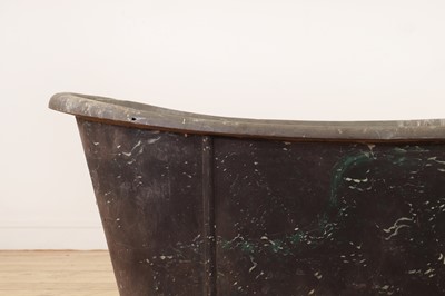 Lot 81 - A painted zinc bath by Allez Frères of Paris