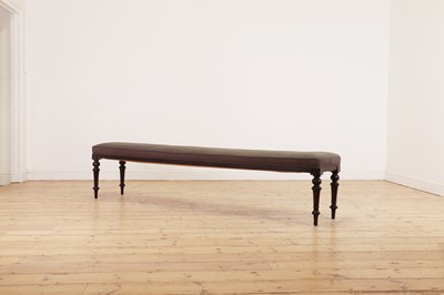 Lot 315 - A long Victorian window or hall bench