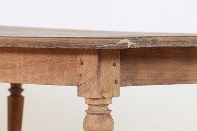 Lot 349 - A bleached oak industrial table