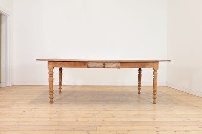 Lot 349 - A bleached oak industrial table
