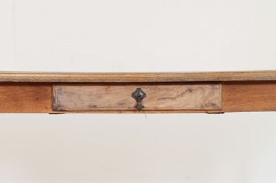 Lot 349 - A bleached oak industrial table