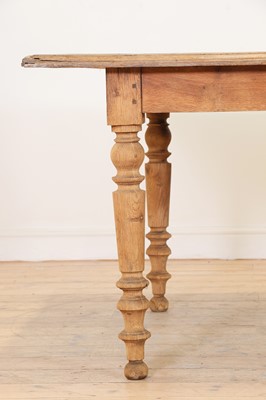 Lot 349 - A bleached oak industrial table
