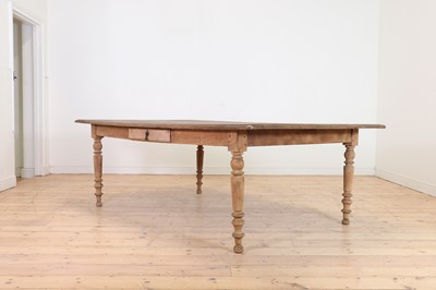 Lot 349 - A bleached oak industrial table
