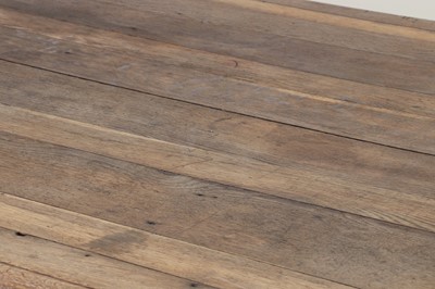 Lot 349 - A bleached oak industrial table