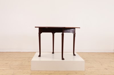 Lot 488 - A mahogany triangular tea table