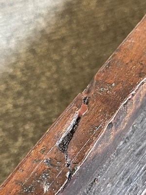 Lot 488 - A mahogany triangular tea table