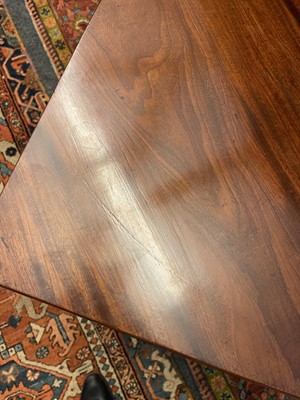 Lot 488 - A mahogany triangular tea table