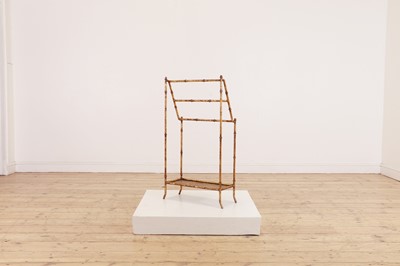 Lot 84 - A small gilt-metal towel rail
