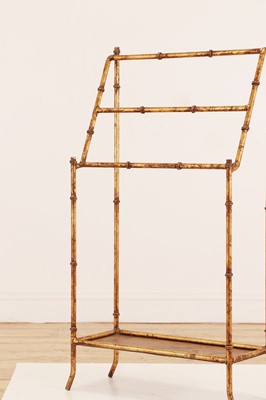Lot 84 - A small gilt-metal towel rail