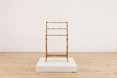 Lot 84 - A small gilt-metal towel rail