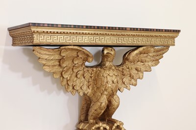 Lot 340 - A George II-style giltwood, composite and coromandel console table