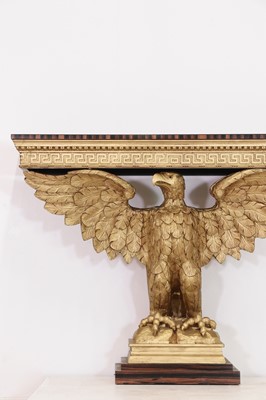 Lot 340 - A George II-style giltwood, composite and coromandel console table