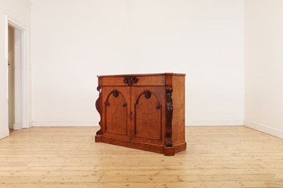 Lot 328 - A Victorian pollard oak side cabinet
