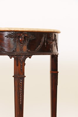 Lot 166 - A pair of George III-style mahogany pier tables in the manner of Robert Adam